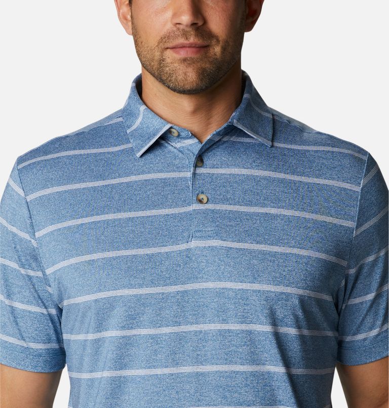Thumbnail: Men's Omni-Wick Pitch Mark Polo, Color: Mineral Blue, image 4