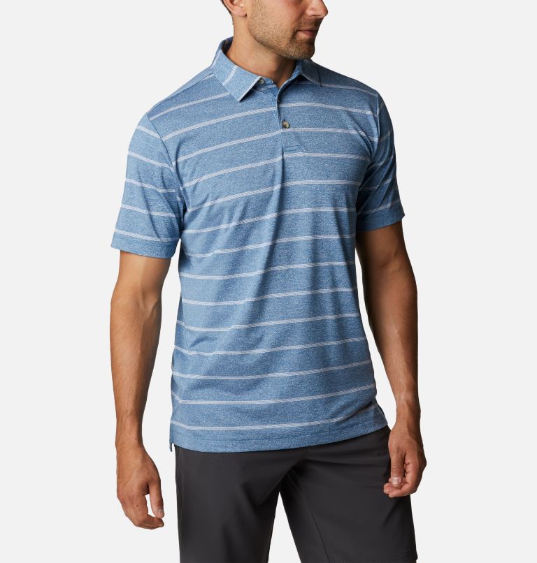 Thumbnail: Men's Omni-Wick Pitch Mark Polo, Color: Mineral Blue, image 5