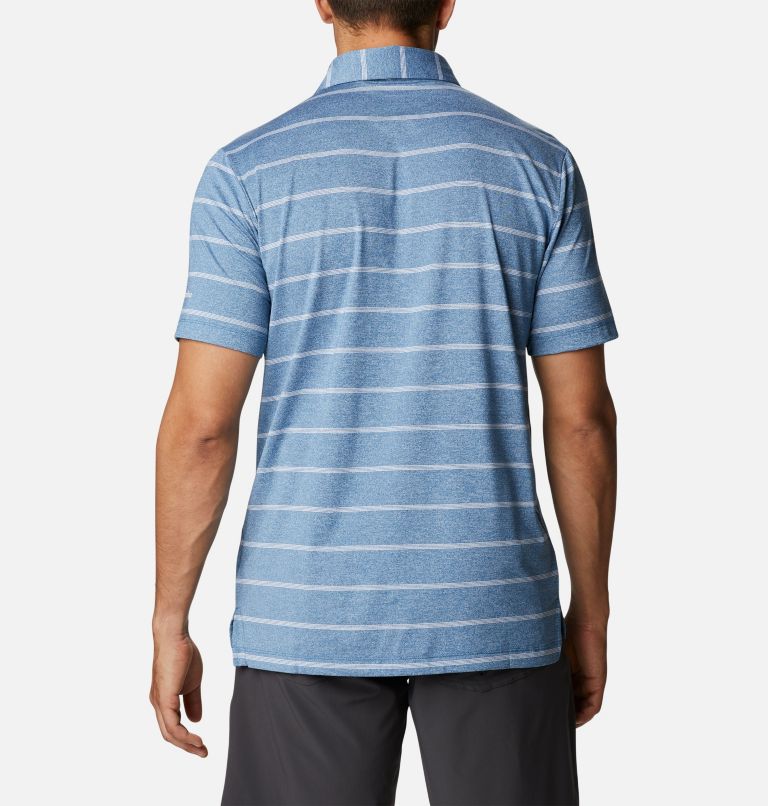 Thumbnail: Men's Omni-Wick Pitch Mark Polo, Color: Mineral Blue, image 2