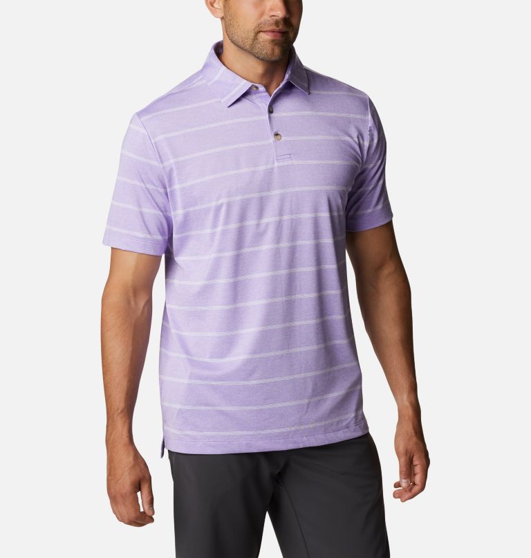 Thumbnail: Men's Omni-Wick Pitch Mark Polo, Color: Frosted Purple, image 5