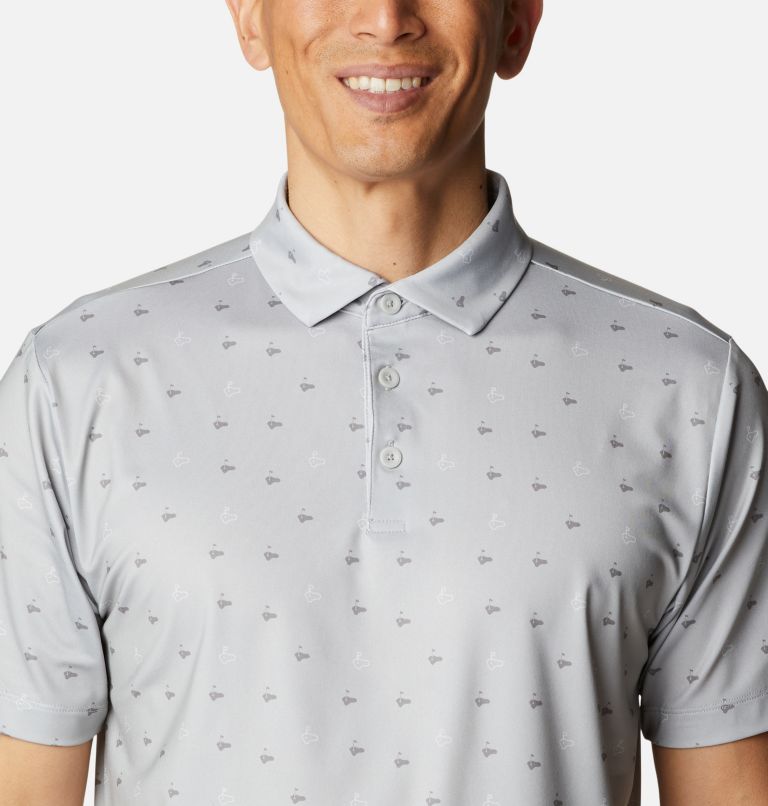 Men's Omni-Wick Punch Out Polo, Color: Cool Grey, image 4