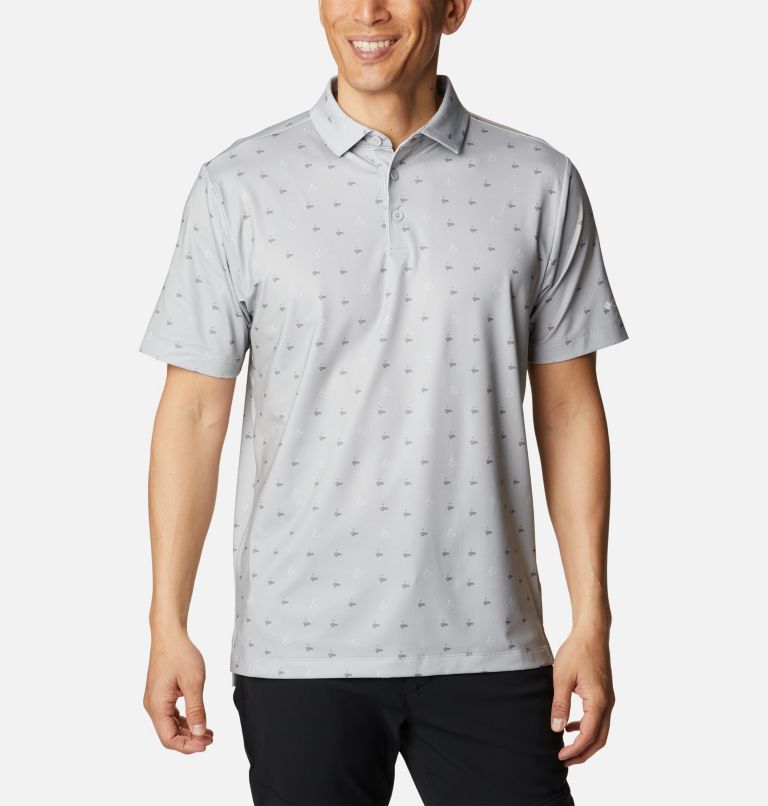 Men's Omni-Wick Punch Out Polo, Color: Cool Grey, image 1
