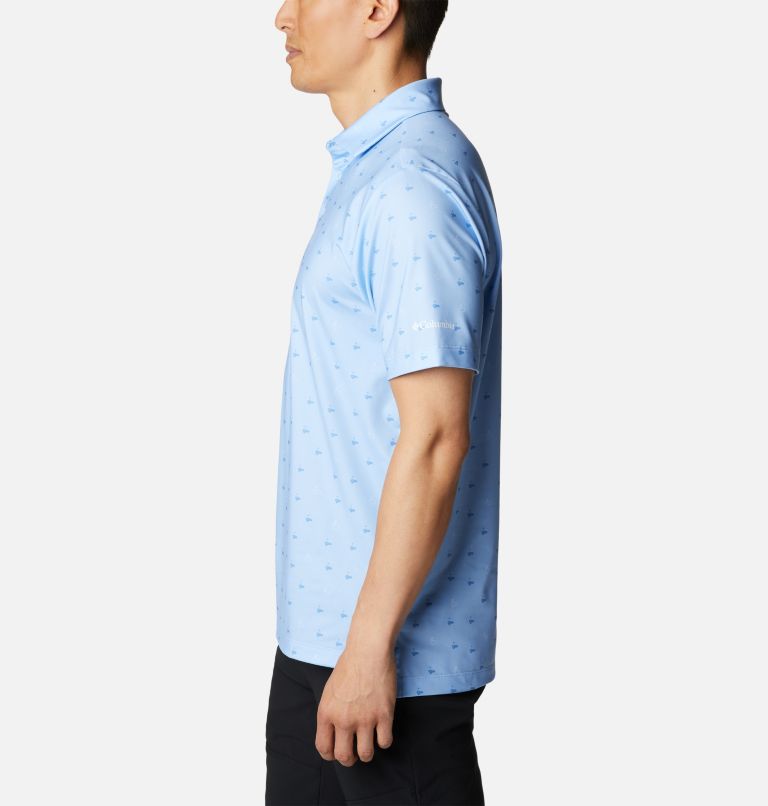 Men's Punch Out Golf Polo, Color: Sail, image 3