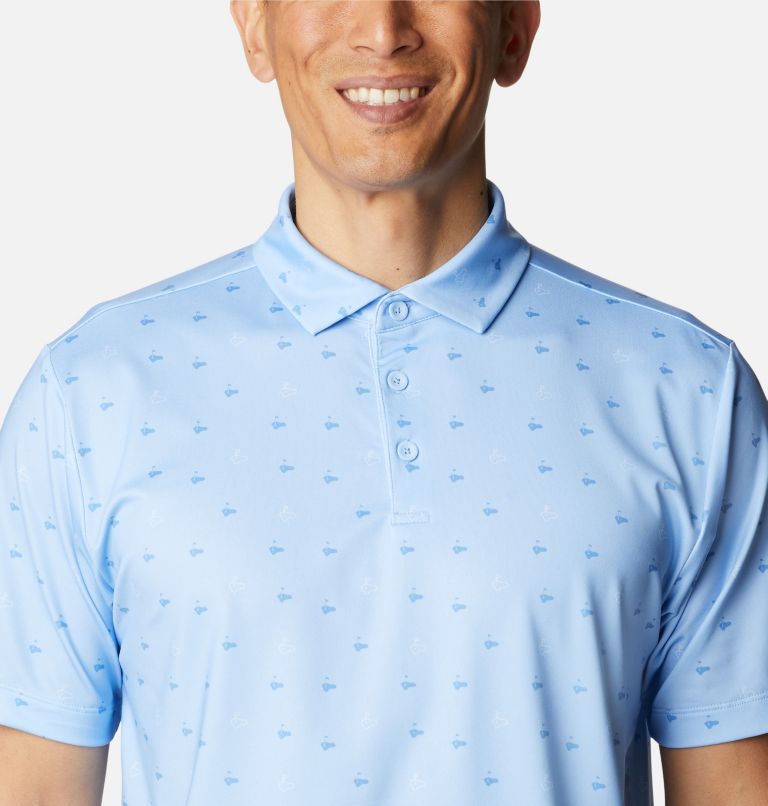 Men's Punch Out Golf Polo, Color: Sail, image 4