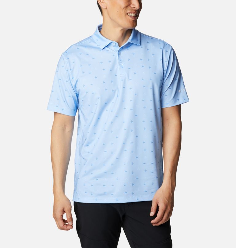 Men's Punch Out Golf Polo, Color: Sail, image 5