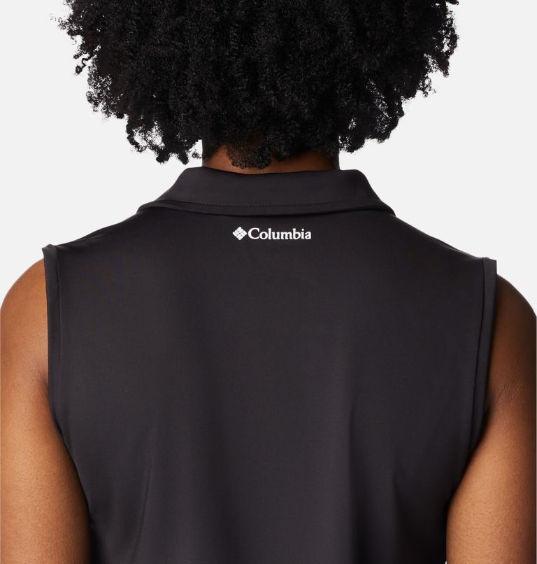 Women's Whistlewind Sleeveless Golf Tank, Color: Black, image 5