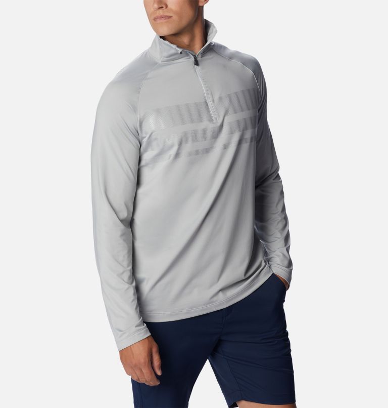 Men's Omni-Wick Picker Half Zip Pullover, Color: Cool Grey, image 5