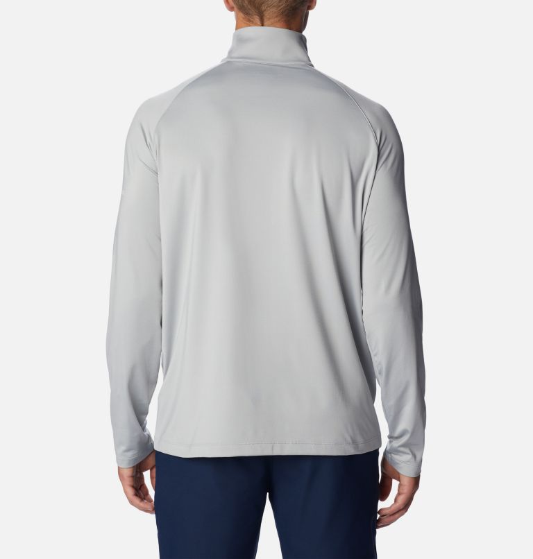 Thumbnail: Men's Omni-Wick Picker Half Zip Pullover, Color: Cool Grey, image 2