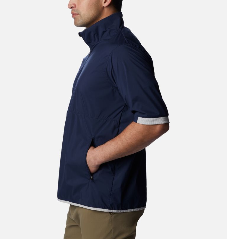 Men's Big Shot Golf Pullover Windbreaker, Color: Collegiate Navy, image 3