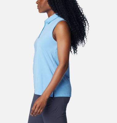 Women's Tend the Ball Golf Tank, Color: Agate Blue, image 7