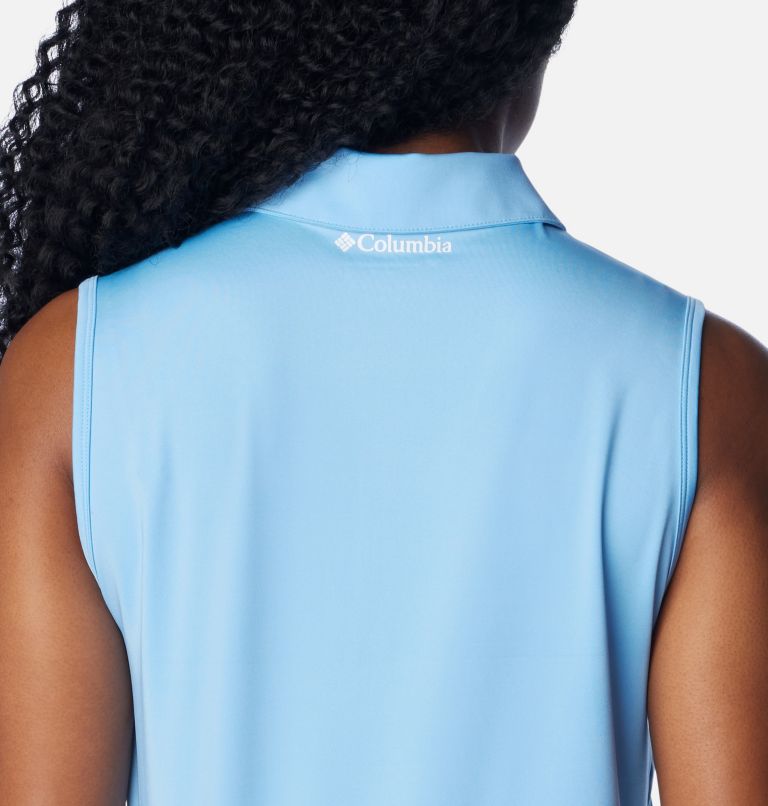 Women's Tend the Ball Golf Tank, Color: Agate Blue, image 5