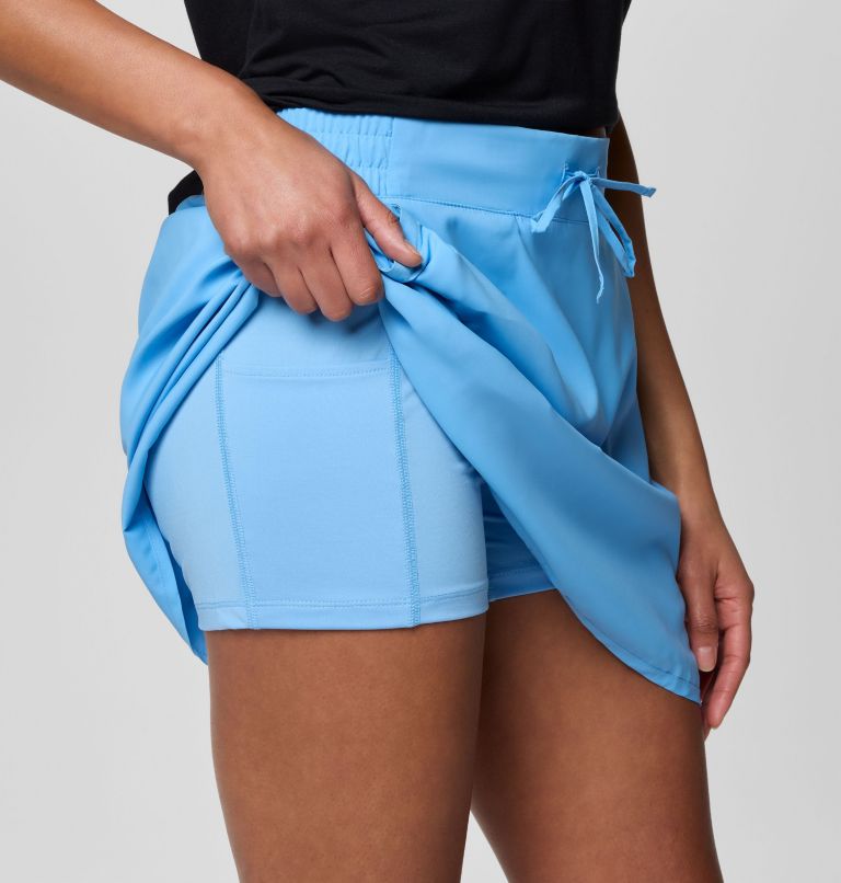 Women's Lakewood Pines Golf Skort, Color: Agate Blue, image 6