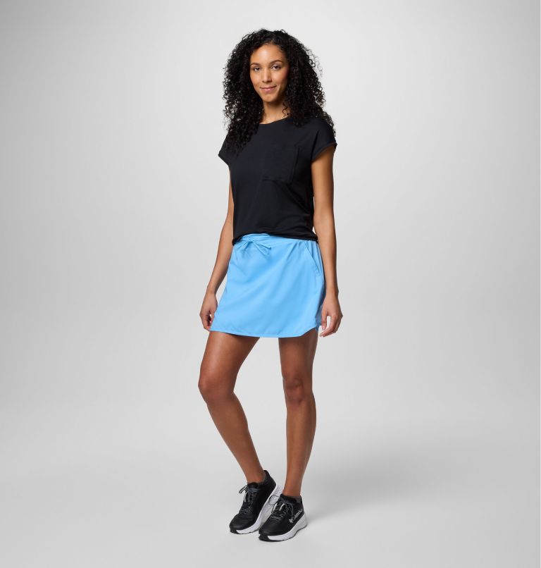 Women's Lakewood Pines Golf Skort, Color: Agate Blue, image 7
