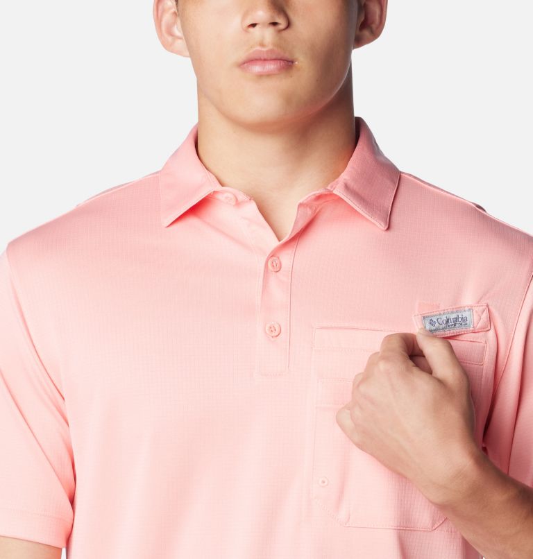 Men's Flycaster Golf Polo, Color: Sorbet, image 4