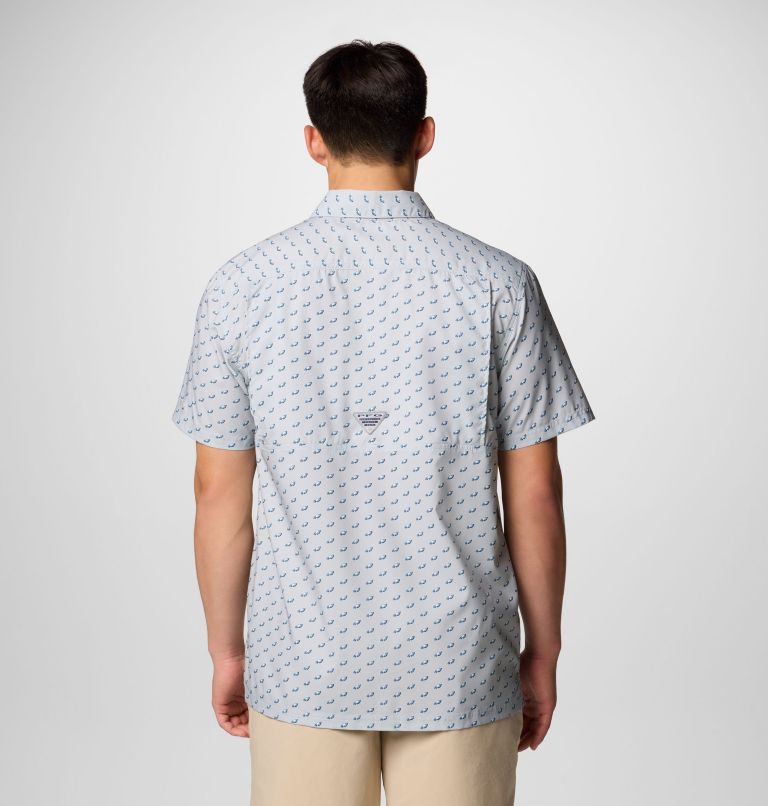Men's PFG Super Slack Tide Short Sleeve Shirt - Philadelphia Eagles, Color: FPE - Cool Grey, image 2