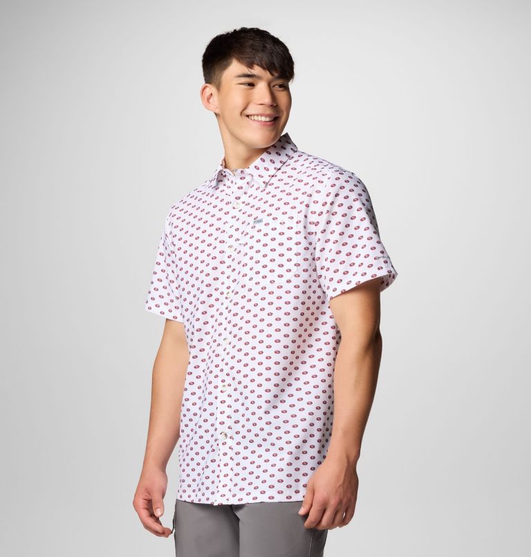 Men's PFG Super Slack Tide Short Sleeve Shirt - San Francisco 49ers, Color: FSN - White Logo, image 3