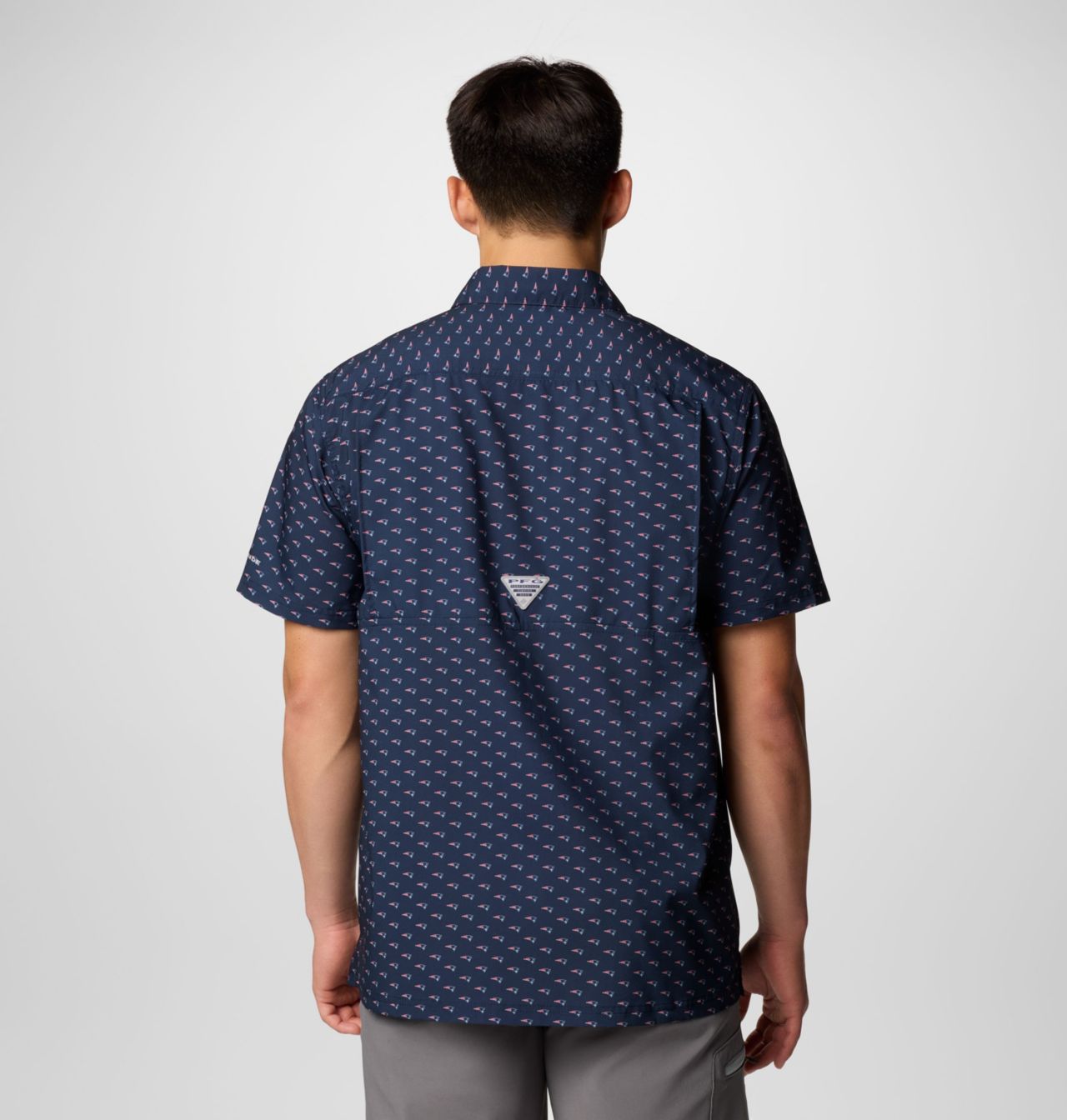 Men's PFG Super Slack Tide™ Short Sleeve Shirt - New England Patriots 2