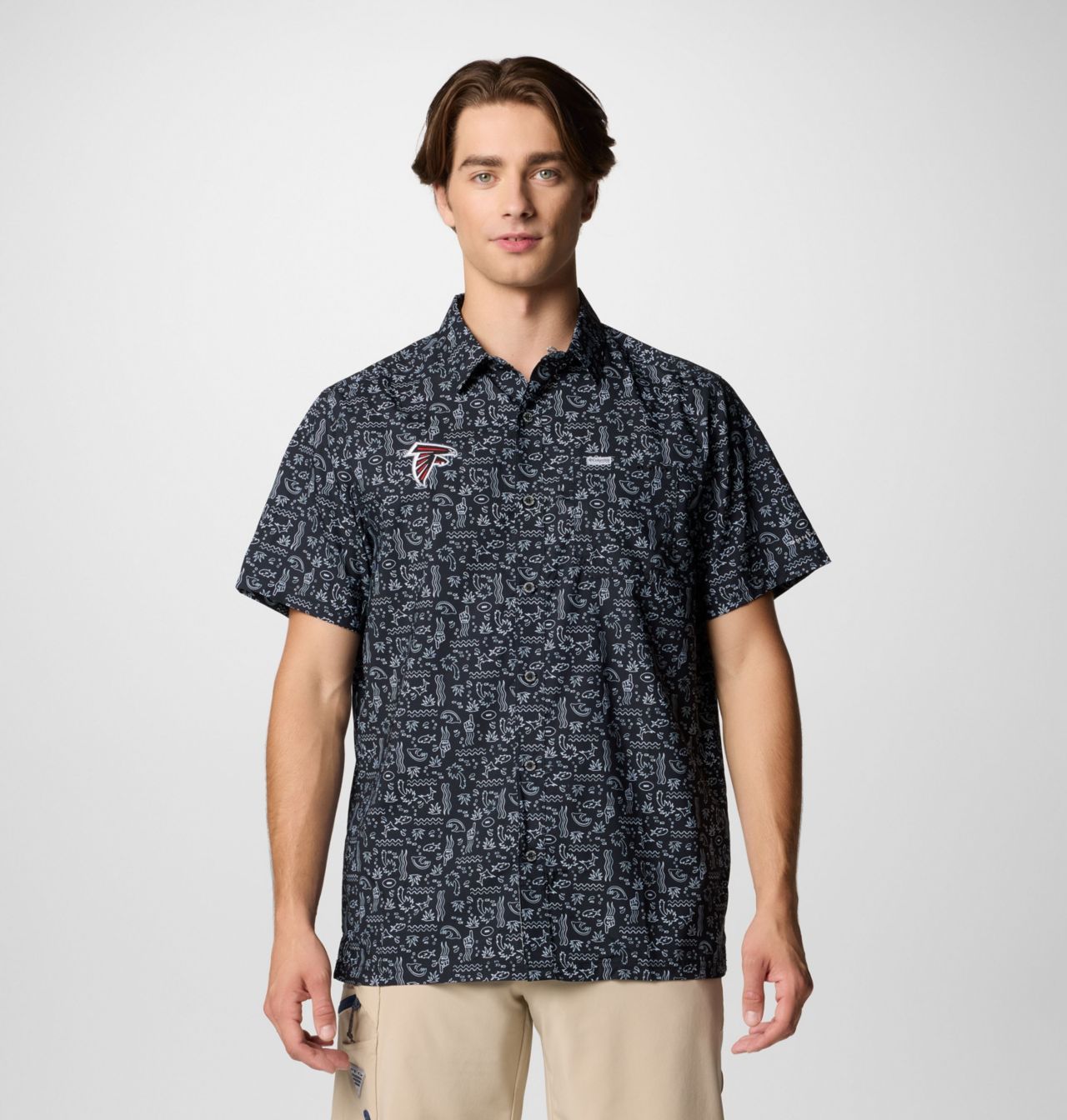 Men's PFG Super Slack Tide™ Short Sleeve Shirt - Atlanta Falcons 1