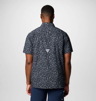 Men's PFG Super Slack Tide Short Sleeve Shirt - Tampa Bay Buccaneers, Color: FTB - Black, image 3