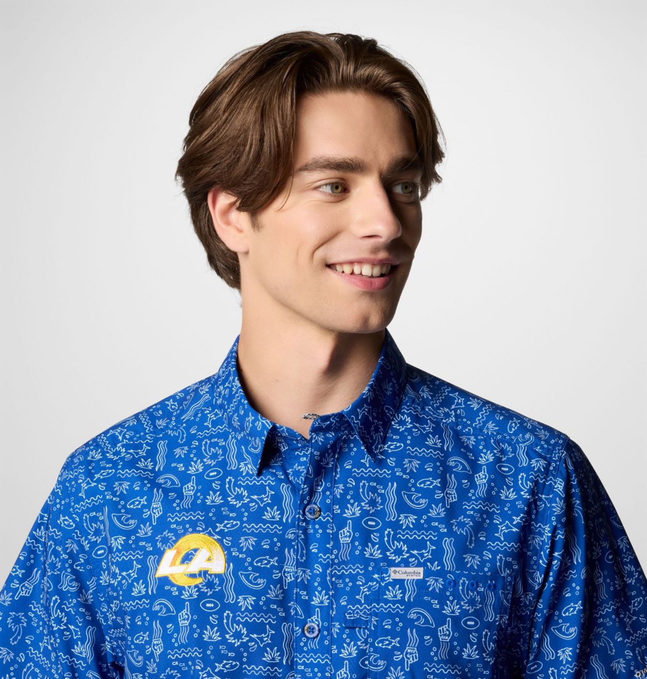 Men's PFG Super Slack Tide™ Short Sleeve Shirt - Los Angeles Rams 5