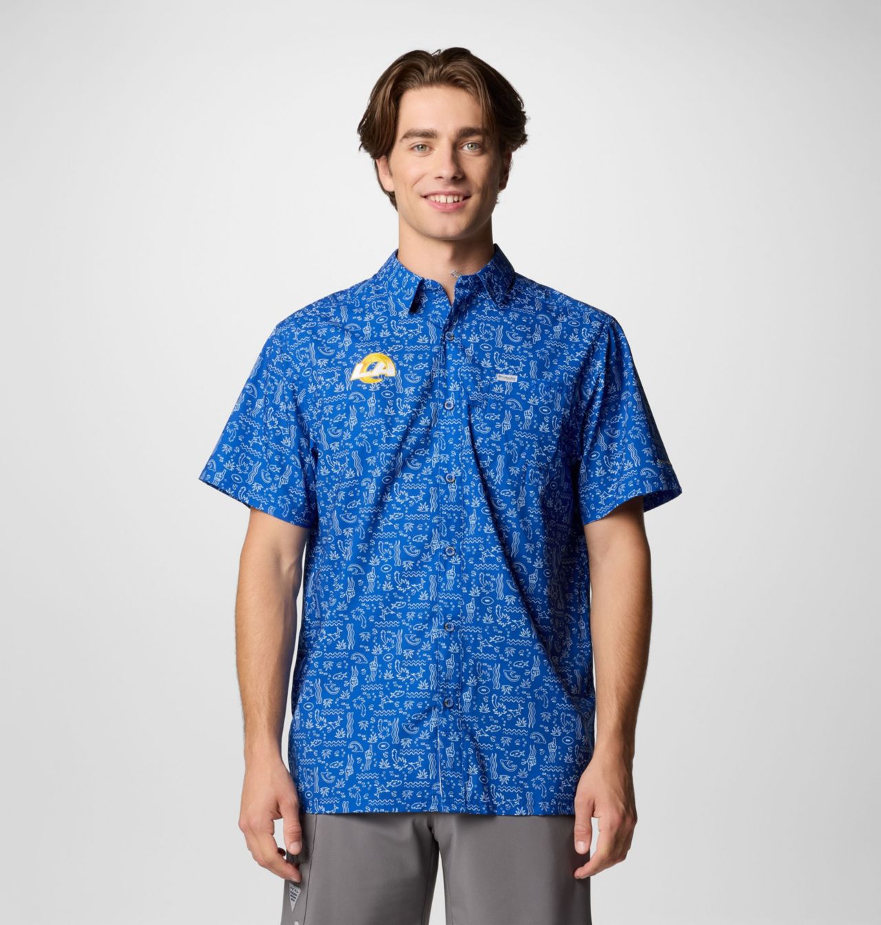 Men's PFG Super Slack Tide™ Short Sleeve Shirt - Los Angeles Rams 1