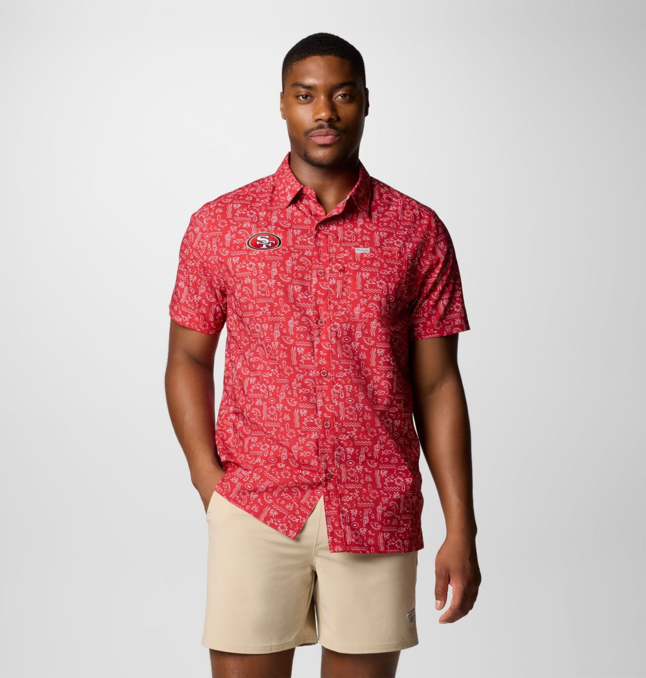 Men's PFG Super Slack Tide™ Short Sleeve Shirt - San Francisco 49ers 1