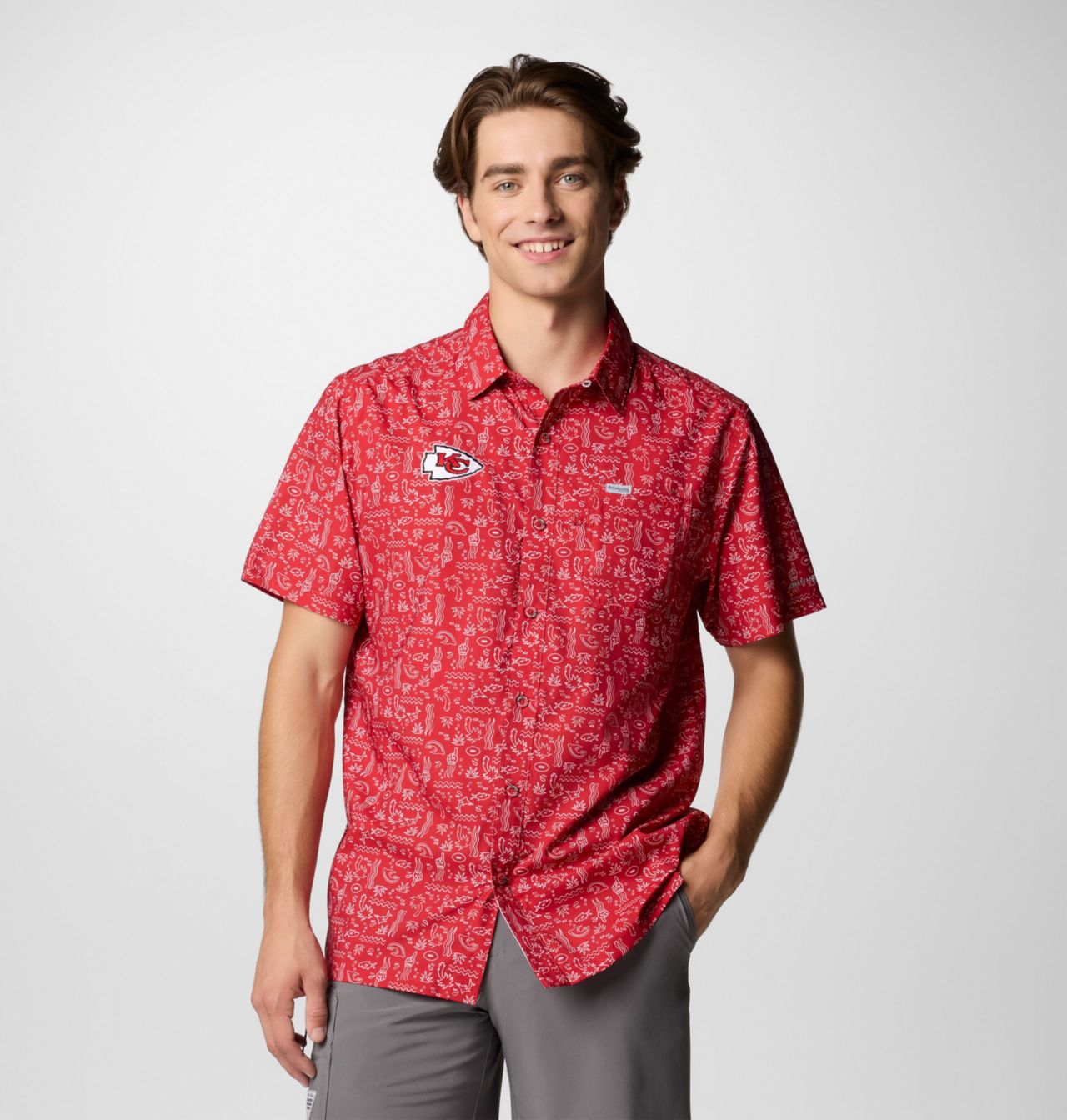 Men's PFG Super Slack Tide™ Short Sleeve Shirt - Kansas City Chiefs 1