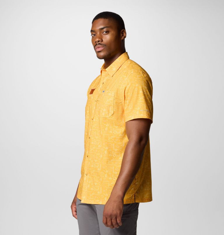 Men's PFG Super Slack Tide Short Sleeve Shirt - Washington Commanders, Color: FWC - Stinger, image 4
