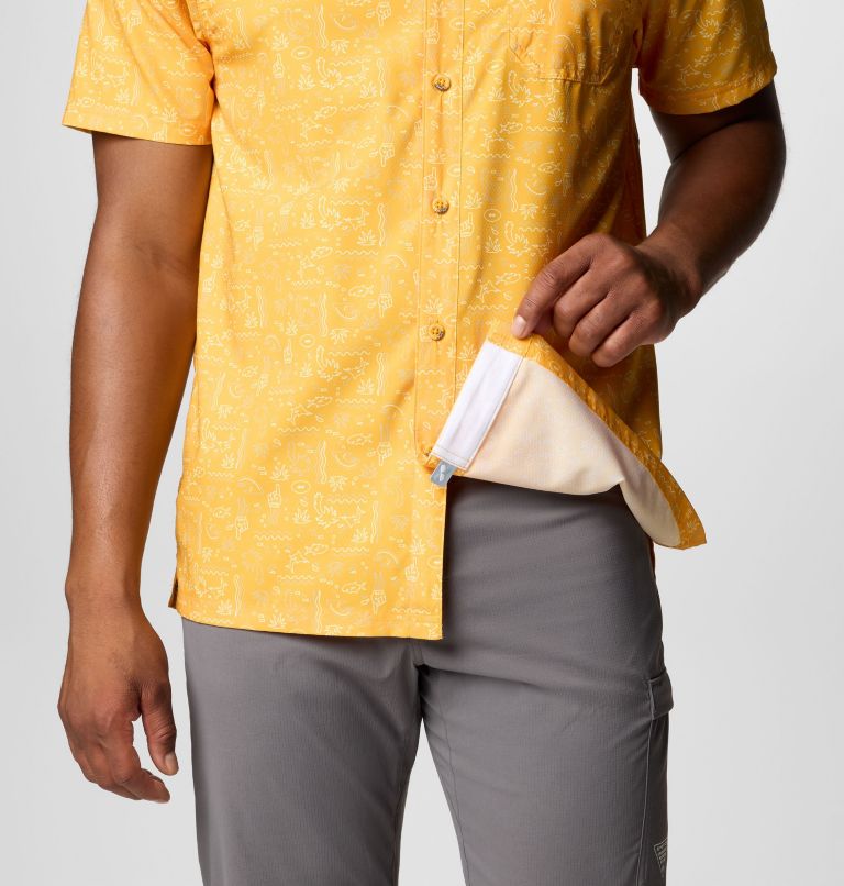 Men's PFG Super Slack Tide Short Sleeve Shirt - Washington Commanders, Color: FWC - Stinger, image 7