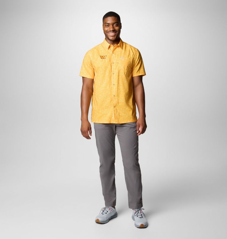 Men's PFG Super Slack Tide Short Sleeve Shirt - Washington Commanders, Color: FWC - Stinger, image 2