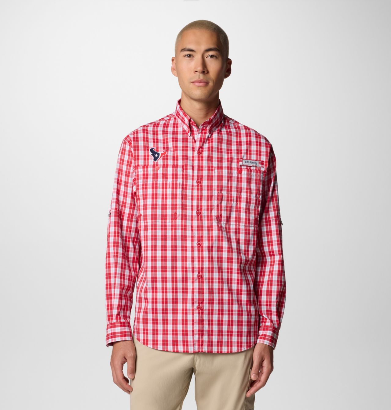 Men's PFG Super Tamiami™ Long Sleeve Shirt - Houston Texans 1