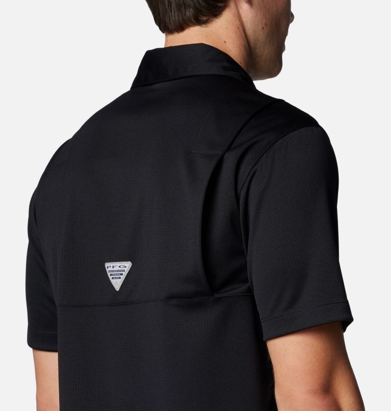 Men's PFG Flycaster Pocket Polo, Color: FBR - Black, image 5