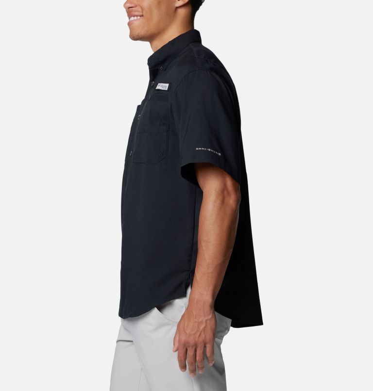 Men's PFG Tamiami Short Sleeve Shirt - New Orleans Saints, Color: FNS - Black, image 3
