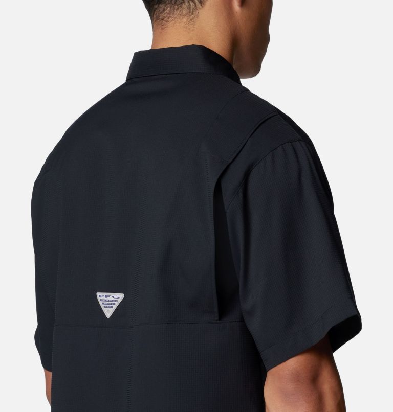 Men's PFG Tamiami Short Sleeve Shirt - New Orleans Saints, Color: FNS - Black, image 5