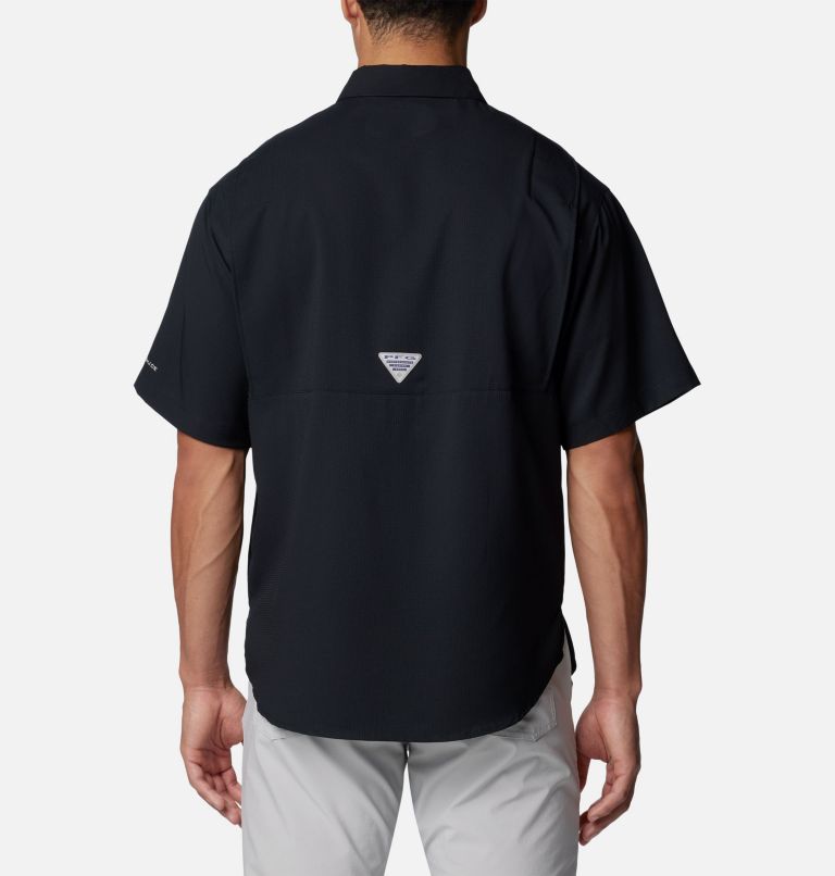 Men's PFG Tamiami Short Sleeve Shirt - New Orleans Saints, Color: FNS - Black, image 2