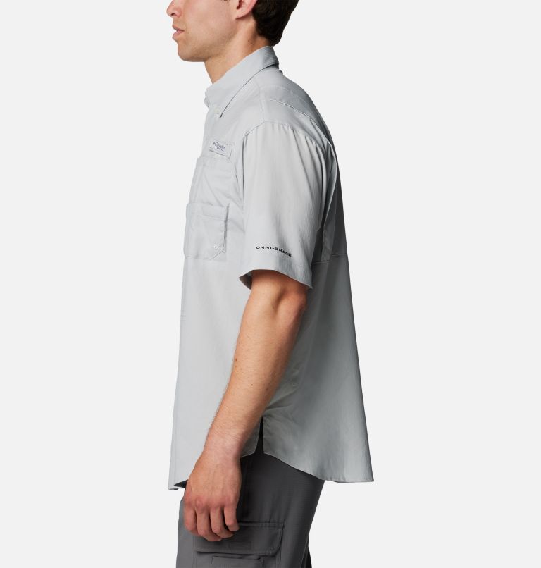 Men's PFG Tamiami Short Sleeve Shirt - Philadelphia Eagles, Color: FPE - Cool Grey, image 3