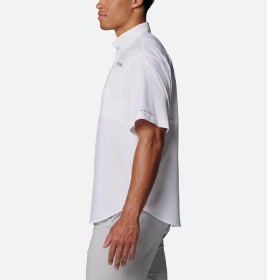 Men's PFG Tamiami Short Sleeve Shirt - Los Angeles Rams, Color: FLR - White, image 7