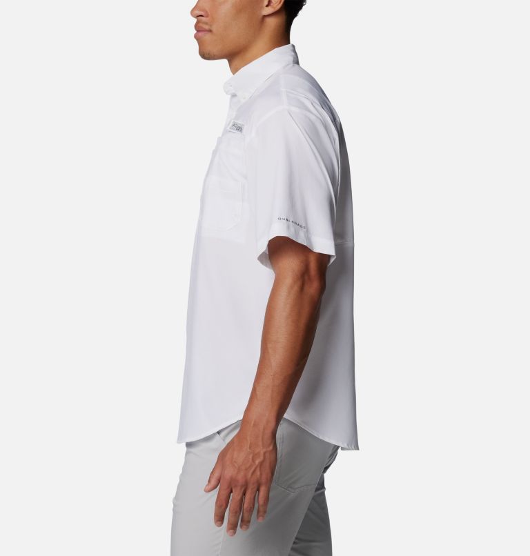 Men's PFG Tamiami Short Sleeve Shirt - Los Angeles Rams, Color: FLR - White, image 3
