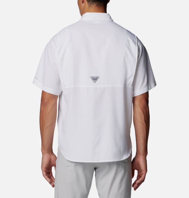 Men's PFG Tamiami Short Sleeve Shirt - Los Angeles Rams, Color: FLR - White, image 2