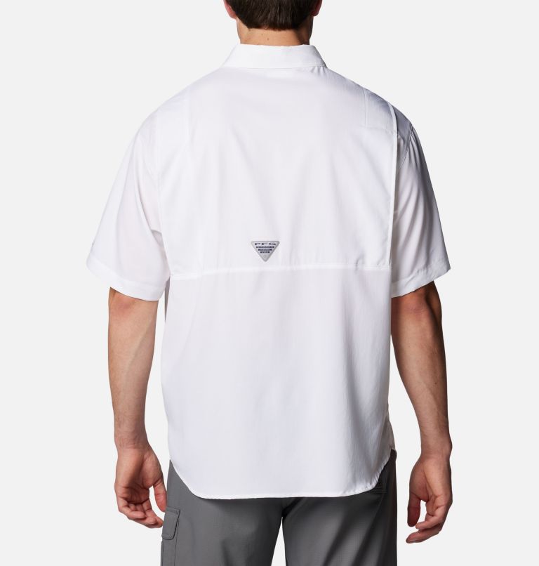 Men's PFG Tamiami Short Sleeve Shirt - New England Patriots, Color: FNP - White, image 2
