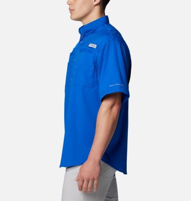 Men's PFG Tamiami Short Sleeve Shirt - Los Angeles Rams, Color: FLR - Azul, image 11
