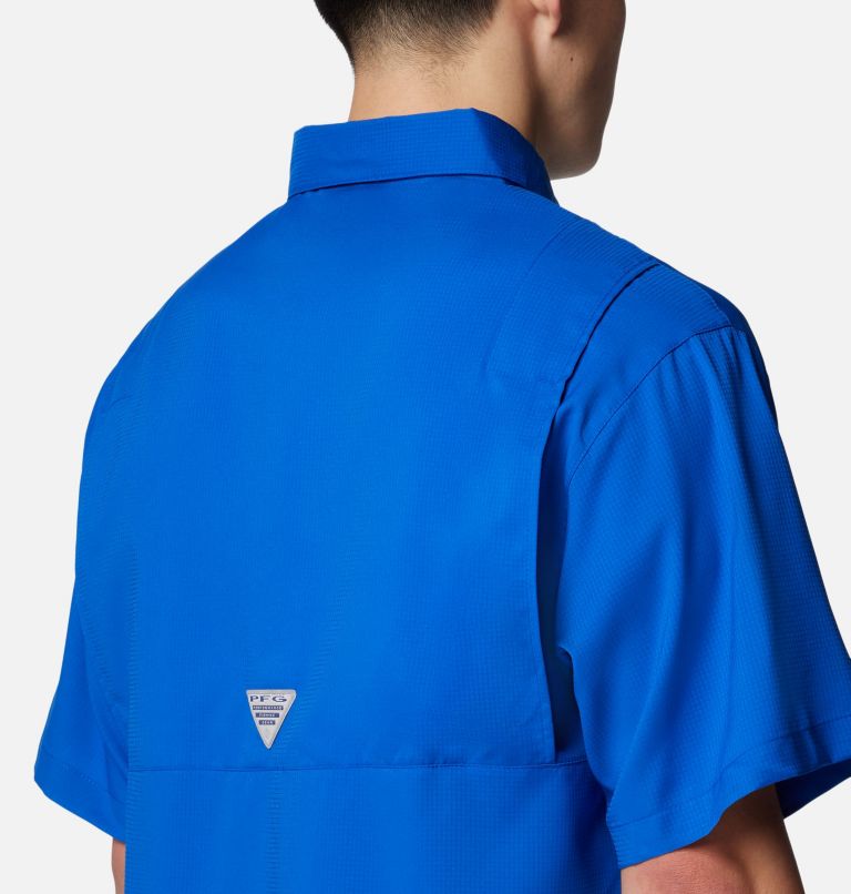 Men's PFG Tamiami Short Sleeve Shirt - Los Angeles Rams, Color: FLR - Azul, image 5