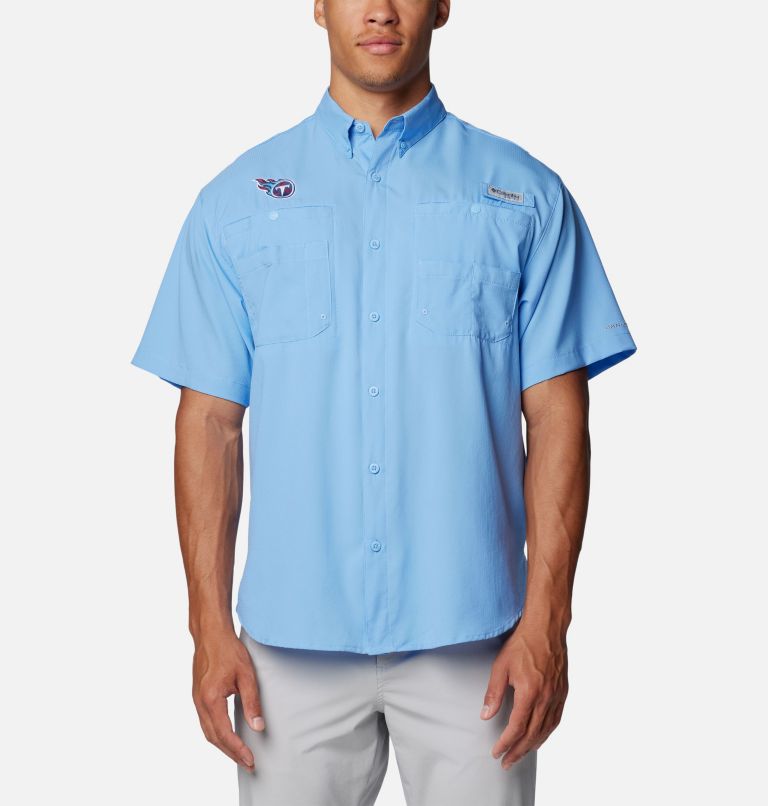 Men's PFG Tamiami Short Sleeve Shirt | 448 | S, Color: FTT - White Cap, image 1