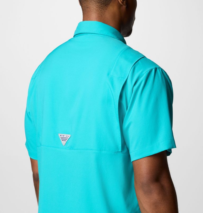 Men's PFG Tamiami Short Sleeve Shirt - Miami Dolphins, Color: FMD - Miami Aqua, image 6