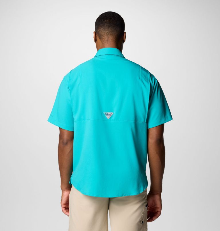 Men's PFG Tamiami Short Sleeve Shirt - Miami Dolphins, Color: FMD - Miami Aqua, image 3