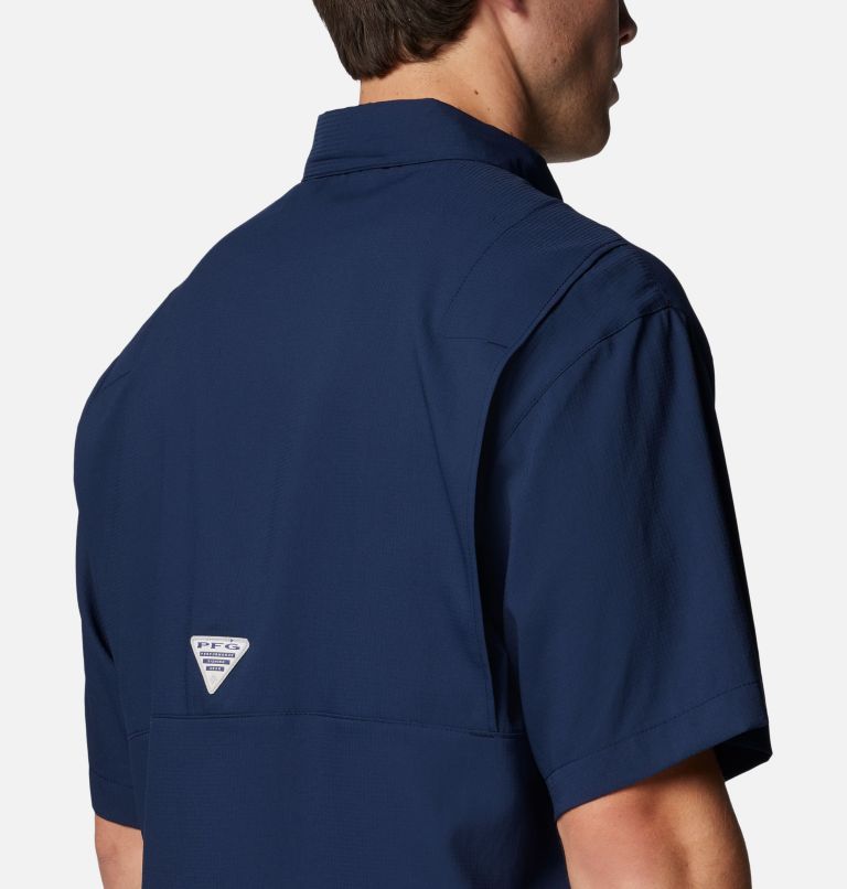 Men's PFG Tamiami Short Sleeve Shirt - Houston Texans, Color: FHT - Collegiate Navy, image 5