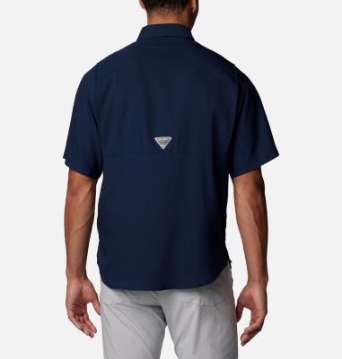 Men's PFG Tamiami Short Sleeve Shirt - Seattle Seahawks, Color: FSS - Collegiate Navy, image 6