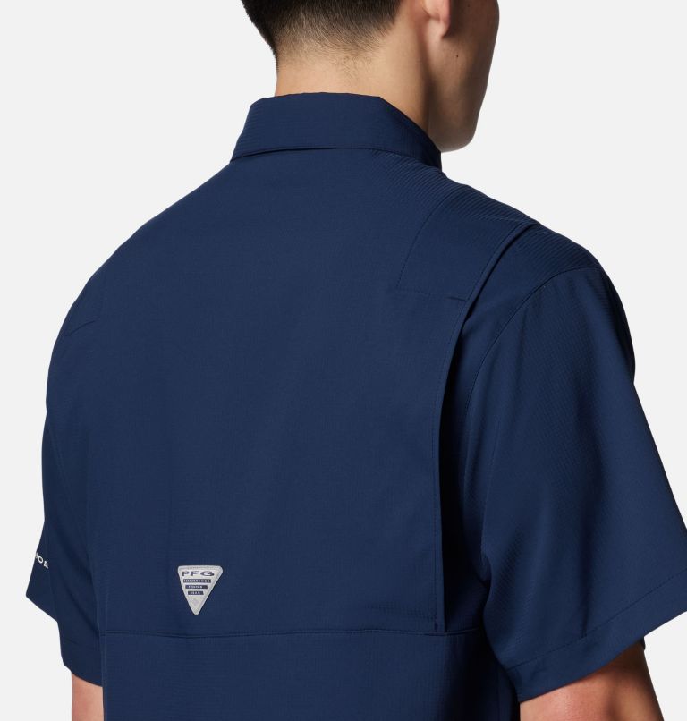 Men's PFG Tamiami Short Sleeve Shirt | 468 | M, Color: FNP - Collegiate Navy, image 5