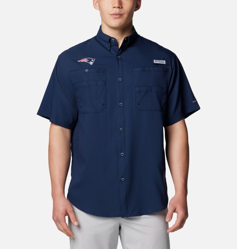 Men's PFG Tamiami Short Sleeve Shirt | 468 | M, Color: FNP - Collegiate Navy, image 1