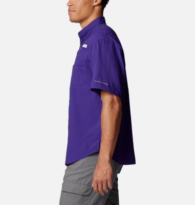 Men's PFG Tamiami Short Sleeve Shirt - Baltimore Ravens, Color: FBR - UW Purple, image 3